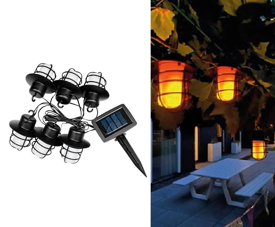 Solar LED Lichtsnoer Met Vlameffect Aanbieding ⏰ | VoordeelV