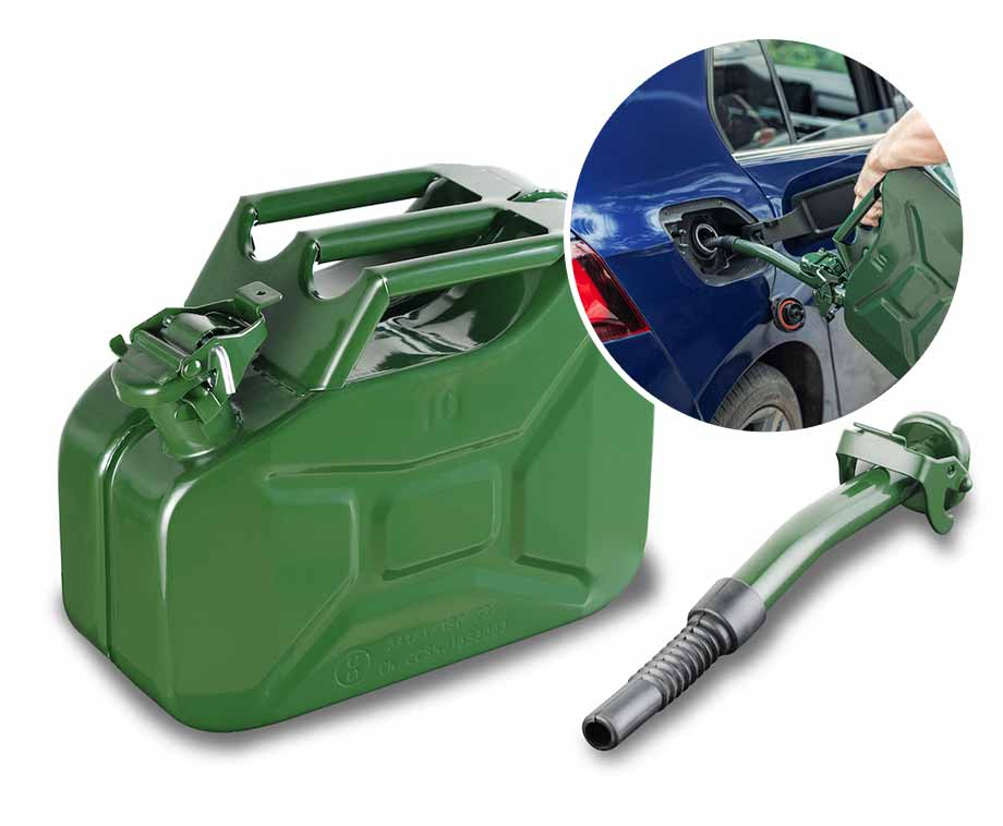 Jerrycan, anti-klots uitvoering - 10 liter Jerrycan, anti-klots uitvoering - 10 liter