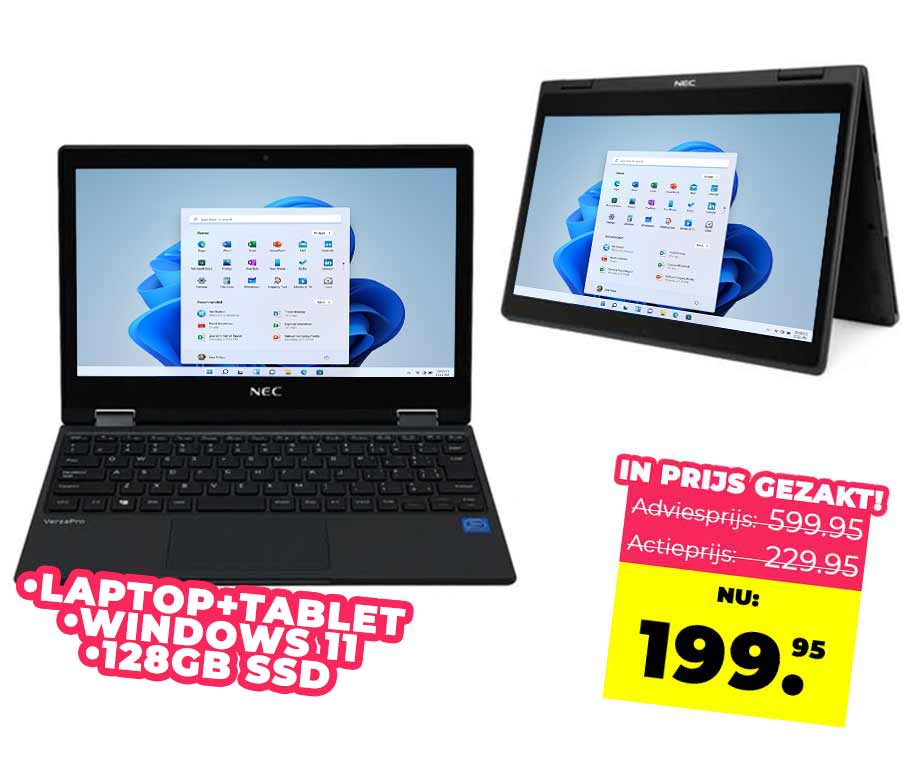 NEC VersaPro 2-In-1 Laptop En Tablet NIEUW Aanbieding ⏰ | Vo