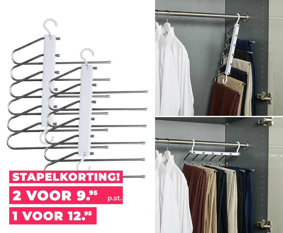 Luvetrex ® Ruimtebesparende Kledinghangers van Roestvrij Staal voor Efficiënte