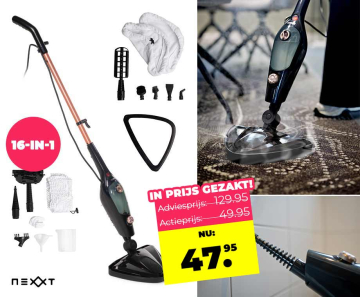 16-In-1 Stoomreiniger 1500W - Razendsnel Reinigen Zonder Chemicaliën!