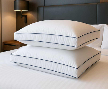 2-PACK Hotel Boxkussens - Met 100% Perkal Katoenen Tijk!