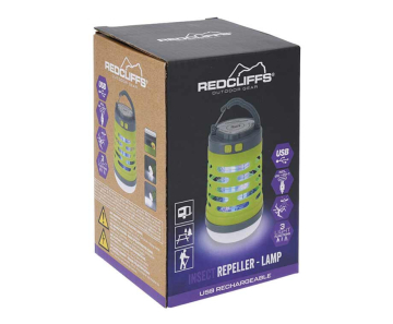 Campinglamp Met Insectenverjager - Oplaadbaar Dus Draadloos Te Gebruiken!