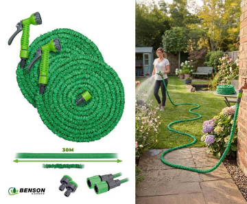 Groeiende Tuinslang 30 Meter Incl. Sproeikop - Vandaag 1+1 GRATIS!