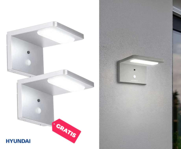 Hyundai Sensor Wandlamp Op Zonne-Energie - Vandaag 1+1 GRATIS!