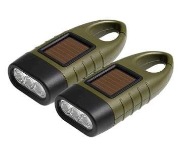 Noodzaklamp 1+1 GRATIS - Met Zwengel En Solar Voor Gebruik Zonder Batterijen!