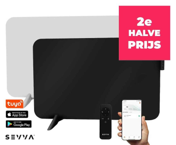 SEVVA® Slimme Infrarood Paneelverwarming 450W - Voordelig Lokaal Verwarmen!