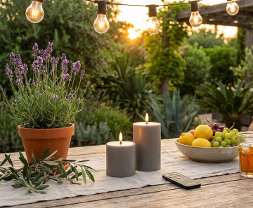 2-PACK Oplaadbare LED Kaarsen - Waterdicht Dus Geschikt Voor Buiten En Binnen!