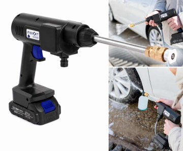 Draadloze Hogedrukreiniger Met Accu - Voor Tuinmeubelen, Auto's, Fietsen, Etc.!
