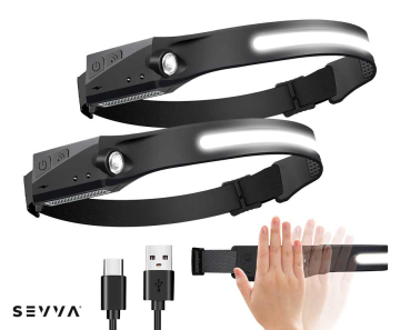 Oplaadbare Hoofdlamp 1+1 GRATIS - Met Power LED Strip!