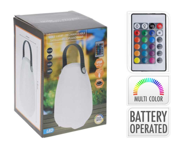 Oplaadbare Tafellamp Met 12 Kleurinstellingen En Dimmer - Verkrijgbaar In 2 Maten!