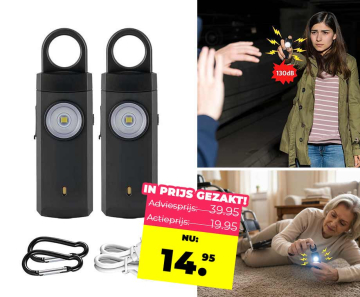 Persoonlijk Veiligheidsalarm 1+1 GRATIS - Altijd Extra Veiligheid Bij De Hand!