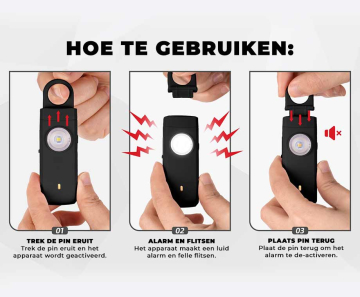 Persoonlijk Veiligheidsalarm 1+1 GRATIS - Altijd Extra Veiligheid Bij De Hand!