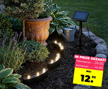 Planten Spotlight Set Solar - Vandaag 1+1 GRATIS!