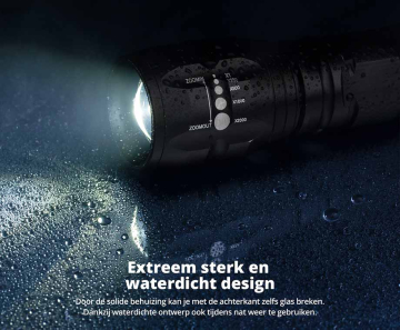 Militaire Zaklamp 1+1 GRATIS - Tot Wel 500 Meter Bereik!