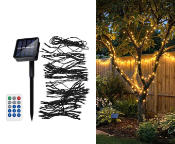 XL Solar Lichtsnoer 21,5 Meter Met 480 LED Lampjes - Met Afstandsbediening En Timer!