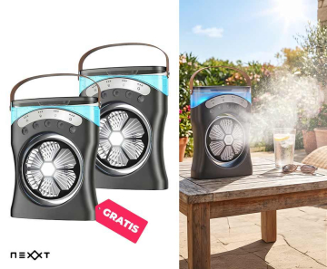 LED Mist Ventilator Met Koele Verneveling - Vandaag 1+1 GRATIS!