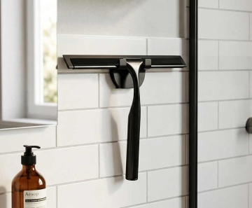 Design Douchewisser Met Wandhouder  - Verkrijgbaar In 2 Kleuren!