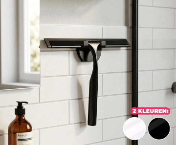 Design Douchewisser Met Wandhouder  - Verkrijgbaar In 2 Kleuren!