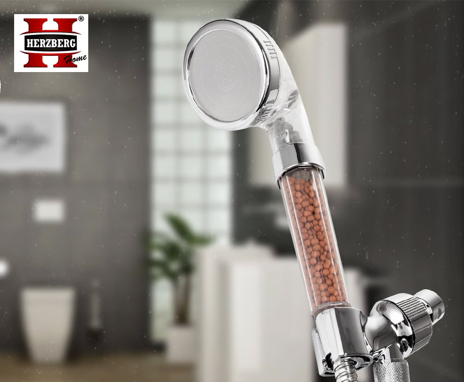 Wellness Douchekop Met 3 Natuurlijke Filters Zuiverend En Met Fijne