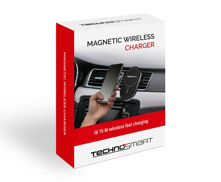 Draadloze oplader voor smartphone voor auto's, 15 W snel opladen met Draadloze oplader voor smartphone voor auto's, 15 W snel opladen met