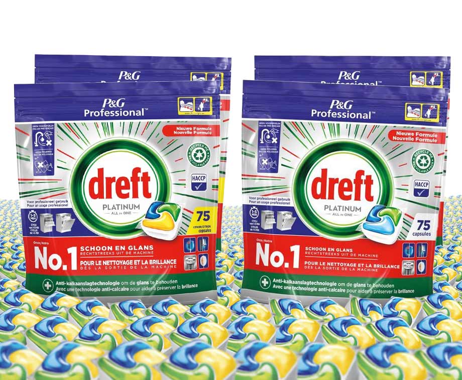 Dreft All-in-1 Platinum Vaatwastabs afbeelding