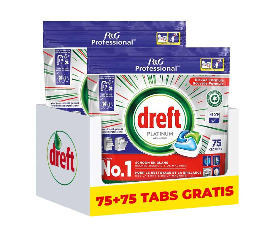 Dreft All-in-1 Platinum Vaatwastabs Regular afbeelding