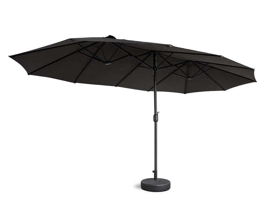 Dubbele Parasol XXL Zwart