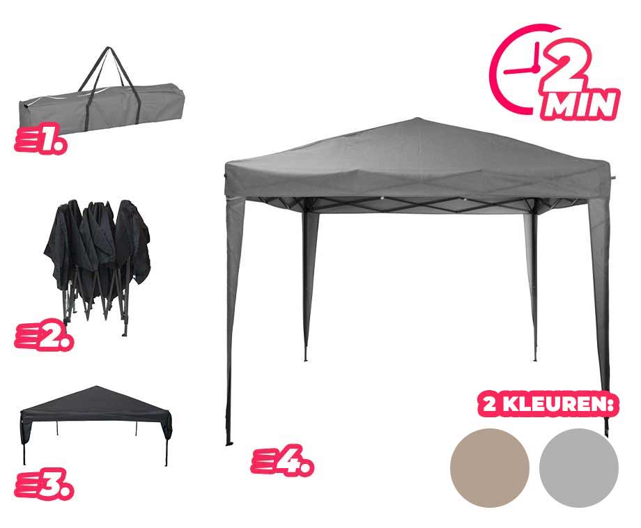 EasyUp Partytent 3x3 Meter