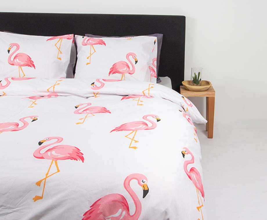 kosten renderen naakt Nightlife Dekbedovertrek - Flamingo Wit - 200x200 | 2-persoons |  VoordeelVanger.nl - Dagelijks topaanbiedingen!