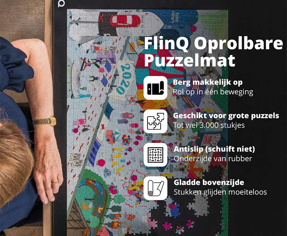 Ravensburger Roll your Puzzle XXL - puzzelmat voor puzzels tot 3000 stukjes, puzzelblok om op te rollen, praktische accessoires voor het opbergen van puzzels, 150*100 cm : RAVENSBURGER PUZZLE