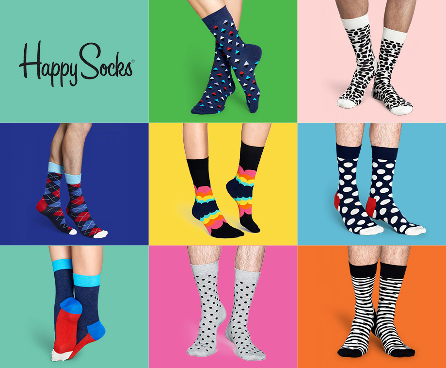 6 Paar Happy Socks - Verrassingspakket Met Verschillende Designs!
