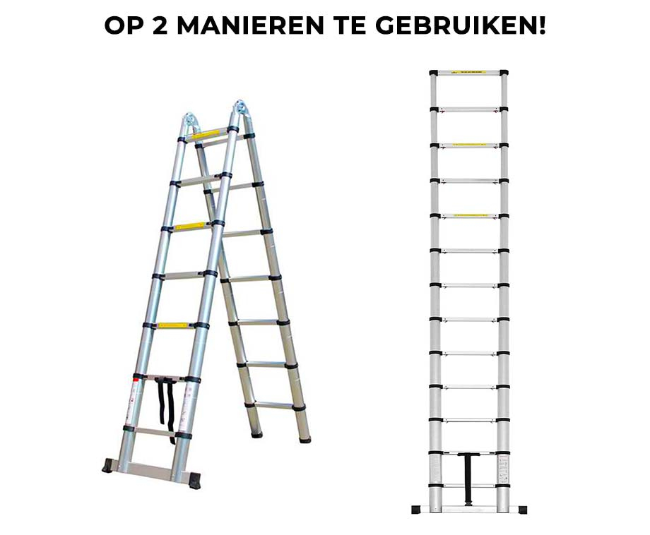 Herzberg Ladder - Maar 4,4 of 5,6 Meter Lang! | VoordeelVanger.nl - Dagelijks topaanbiedingen!