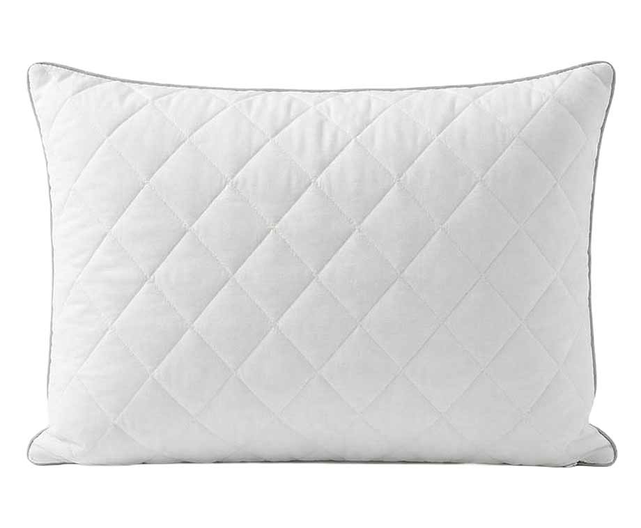Hoofdkussen met kussen 2 pcs Wit 50 x 75 cm Veren