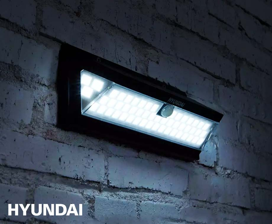 Hyundai Sensor Prisma Buitenlamp Met XL Zonnepaneel En 55 SMD LED's! | VoordeelVanger.nl Dagelijks