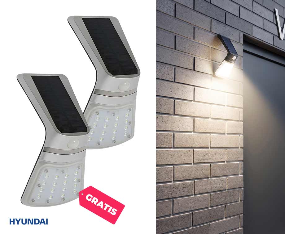 1+1 GRATIS | Hyundai Solar Fairy Wandlamp afbeelding