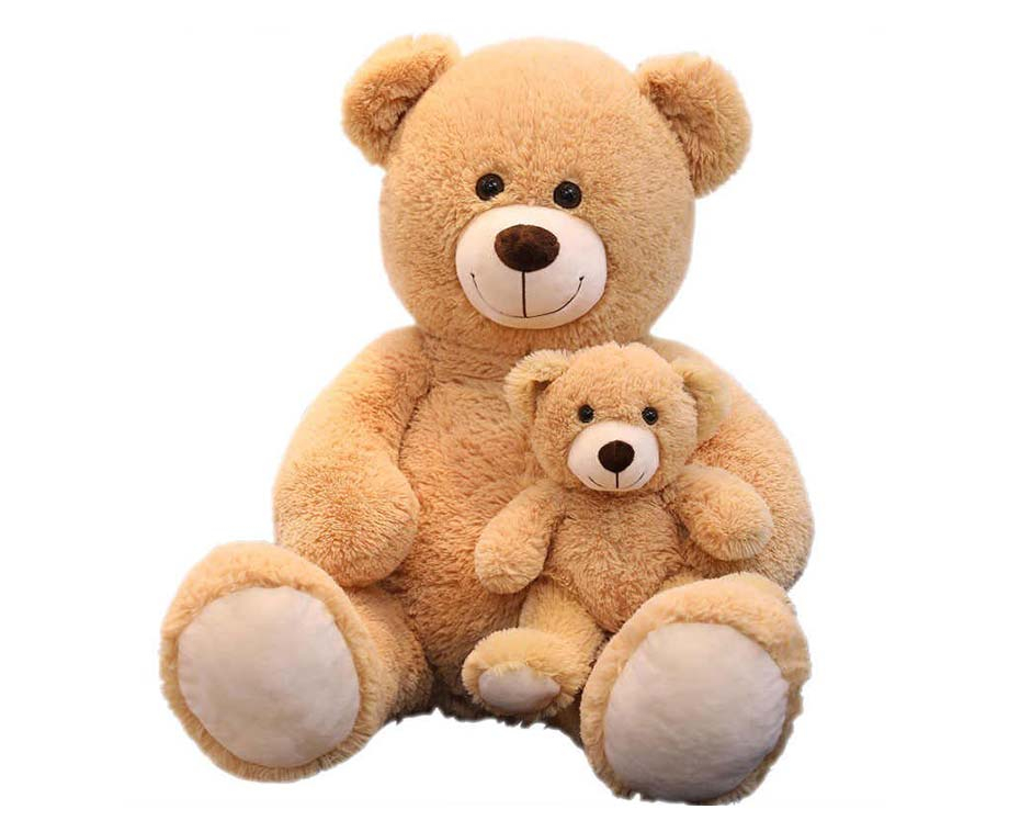 Pluche Knuffelbeer XL - Met Kleine En Grote Beer! | VoordeelVanger.nl