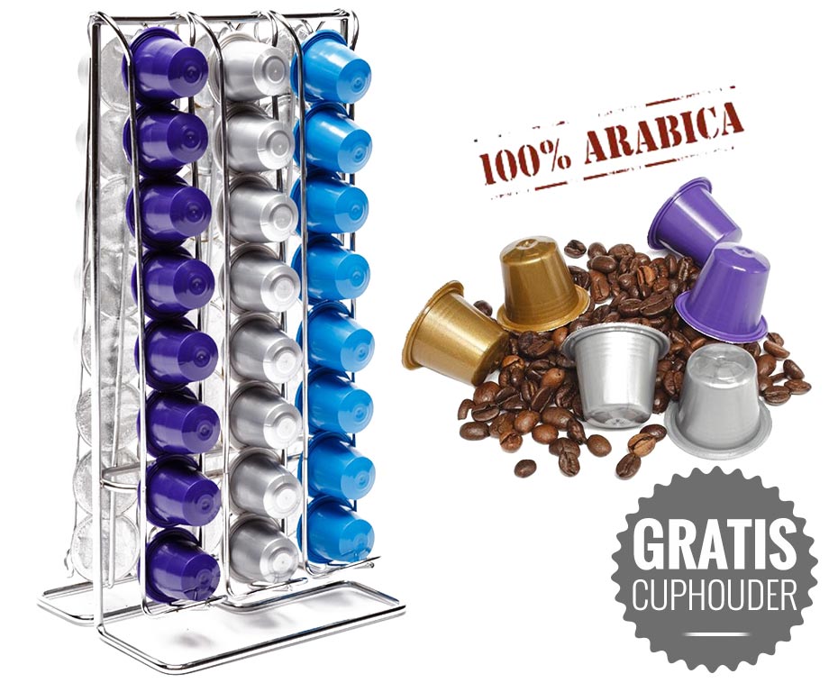 contact Keer terug Uitwisseling 48 Koffiecups Geschikt Voor Alle Nespresso Machines - Met GRATIS  Koffiecuphouder! | VoordeelVanger.nl - Dagelijks topaanbiedingen!