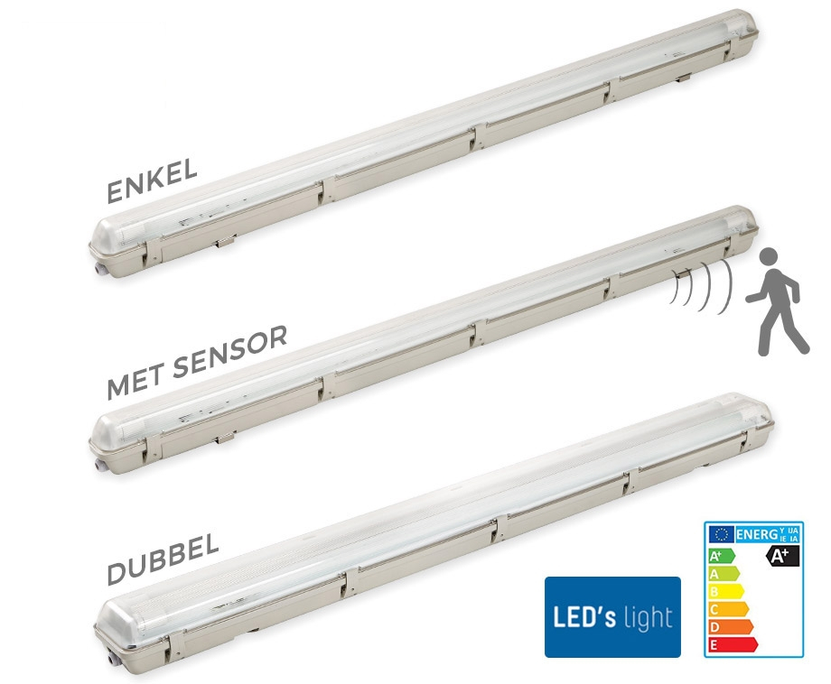 luchthaven spuiten letterlijk LED's Light Waterdichte LED TL Buizen 120 cm - Keuze Uit Enkel, Dubbel En  Met Sensor! | VoordeelVanger.nl - Dagelijks topaanbiedingen!