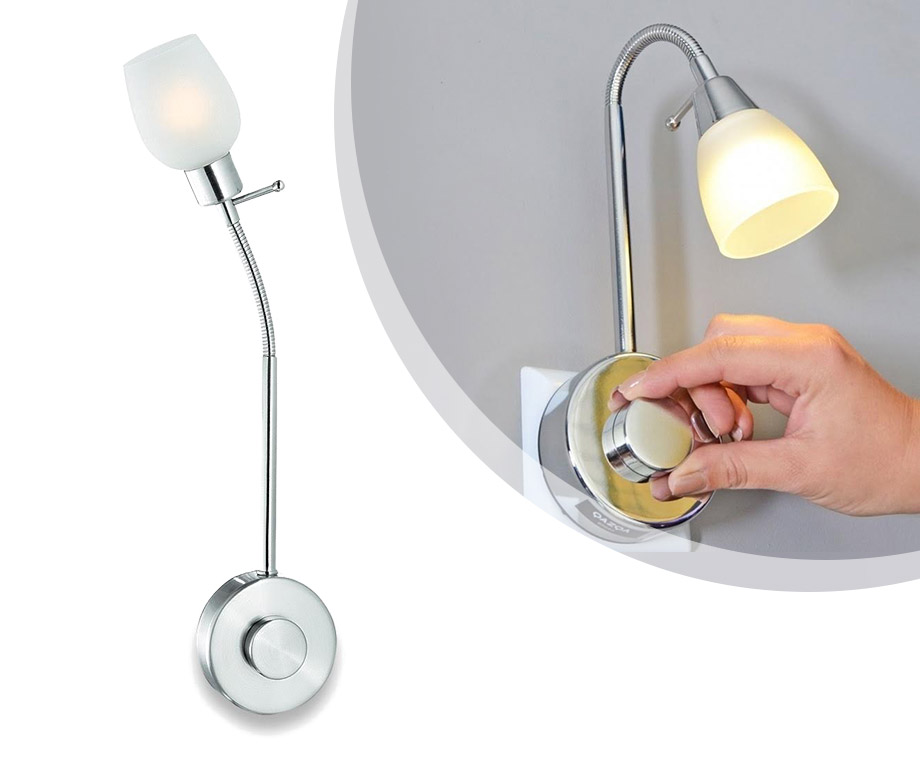 LED Stekkerlamp Met Flexibele Zwanenhals En Dimmer! VoordeelVanger.nl