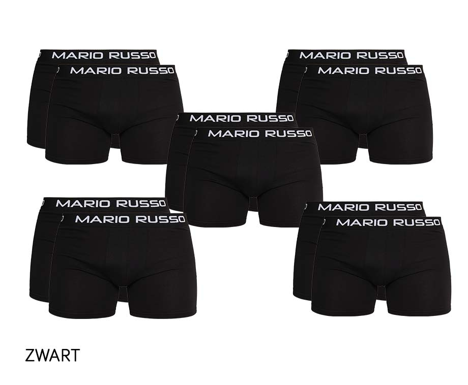 10-pack Mario Russo boxershorts van € 44,95 voor € 24,95