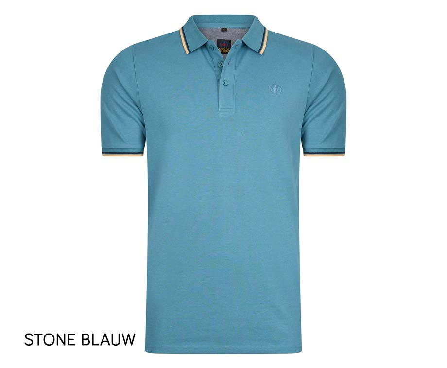 Polo 4XL Stone Blauw