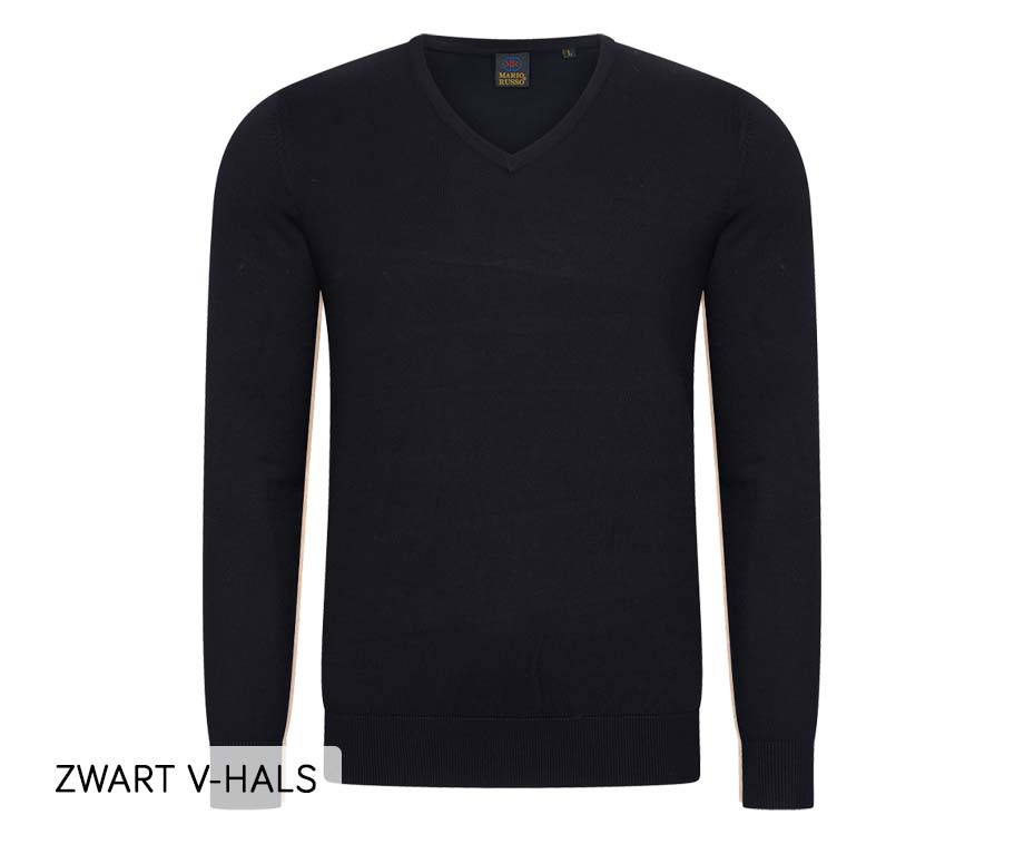 Mario Russo Pullover Met Ronde Of V-Hals!