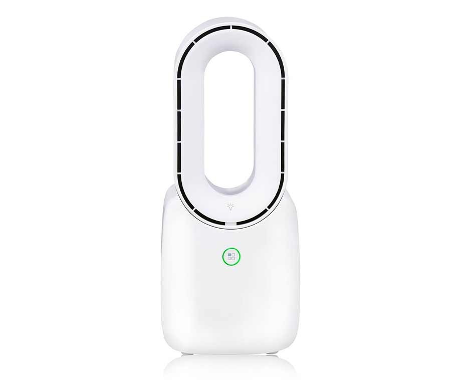 PUNELE Bladeless ventilator, stille draagbare bladloze bureauventilator, 6 snelheden wind met Power Display voor thuis, slaapkamer, kantoor (zwart