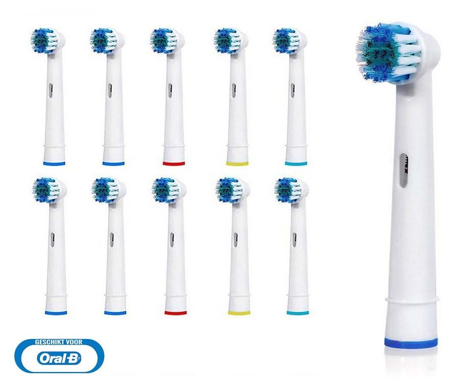 10-Pack Opzetborstels Voor Oral-B Elektrische Tandenborstels
