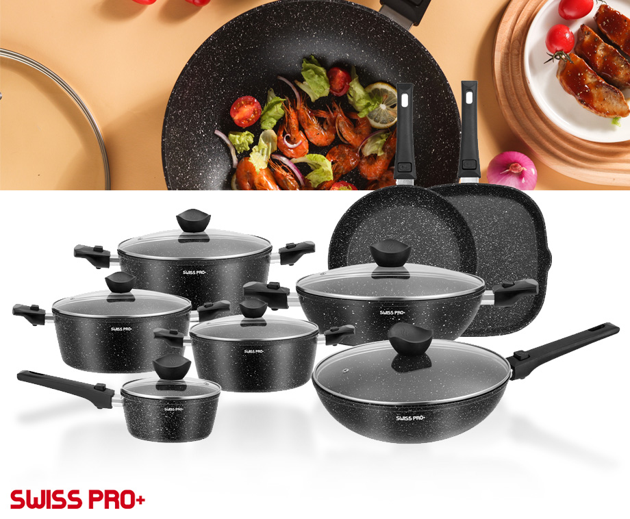 Swiss Pro 33-Delige Pannenset Aanbieding ⏰ | VoordeelVanger.