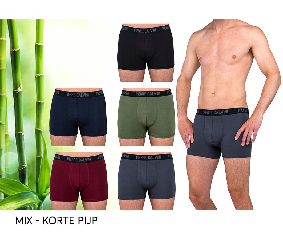 5-Pack Pierre Calvini Bamboe Boxershorts - Met Korte Of Lange Pijp! |  VoordeelVanger.nl - Dagelijks topaanbiedingen!