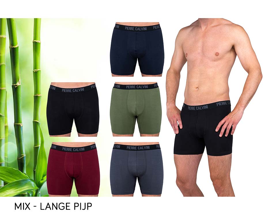 Lange boxershort heren, koelgrijs, MicroModal EU Eco-label