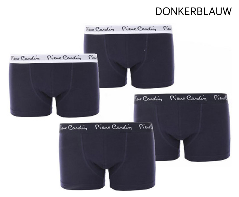 4-Pack Pierre Cardin Luxe Katoenen Boxershorts Keuze Uit Kleuren!
