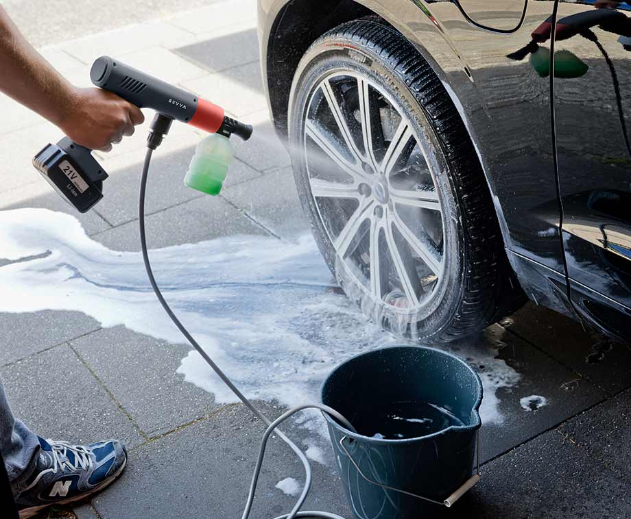 ONEVAN Draadloze Hogedrukreiniger, 120 Bar Hogedrukreiniger Op Accu Voor Makita 20 V 65 L Min Met 6 In 1 Multifunctioneel Mondstuk Voor Reiniging En Irrigatie